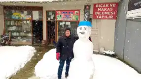Düzce Esnafı Karda Eğlendi!