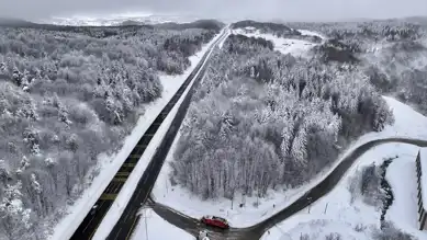 Bolu Dağı'nda Kışın Büyülü Görüntüleri