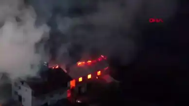 Düzce'de Ahır Yangını Eve Sıçradı