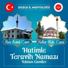 Düzce'de Ramazan'da Hatimle Teravih