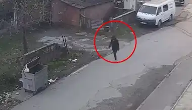 Şehir Merkezinde Çöp Konteyneri Yanması