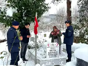 Jandarma, Şehit Kahveci Ailesini Anma Töreni Düzenledi