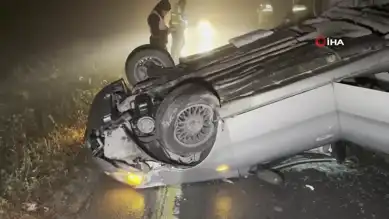 Sisli Havada Takla Atan Araç: 3 Yaralı