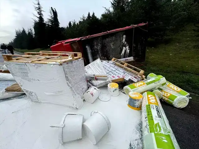 Düzce'de Kamyonet Kazası: 1 Yaralı